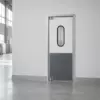 Жесткая маятниковая распашная дверь одностворчатая из сэндвич панелей 270*110